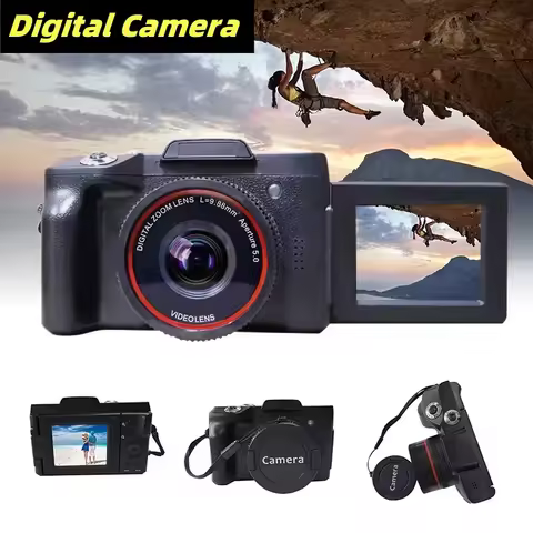 Digital Video Camera Full HD 1080P 16MP Recorder with Wide Angle Lens Accessories HD 1080P 16MP With