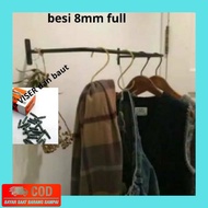Cantelan Baju Hanger Pakaian Dinding Rak Gantung Serbaguna Gantungan Baju Rak Handuk Tempel Dinding