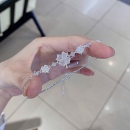 Women's 4-leaf clover bracelet with standard silver clasp