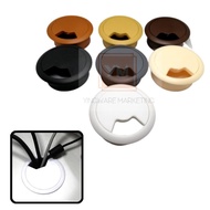 60mm desk table cable wire end cap cover hole insert organiser