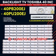 TOSHIBA 40 INCH TV BACKLIGHT 40PU200EJ 40PB200EJ 40PB 40PU