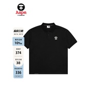 Aape Flagship Store Men's Spring Summer Ape-Man Letter Badge Simple Trendy Casual POLO Shirt 1662XXO