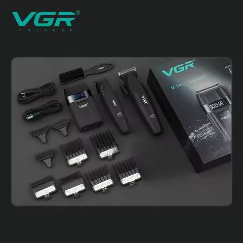 VGR Hair Trimmer Professional Clippers Cordless Hair Clipper Electric Clippers 9000 RPM Adjustable H
