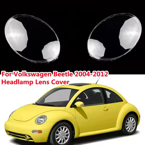 Pair Left/Right Transparent Headlamp Lens Cover Lampshade Lens For Volkswagen For VW Beetle 2006-201