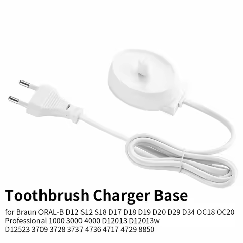 Electric Toothbrush Charger Base EU Plug Holder for Braun Oral B Series D12 S12 S18 D17 D18 D19 D20 
