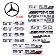 Suitable for Mercedes-Benz GT43 GT50 GT53 Rear Tail Logo Car Logo AMG Modified GT63S Trunk Car Logo 