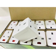 E-SAFE 3WAY ADAPTORS 13AMP UK