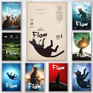 Flow (2024) Movie Posters Art Prints Movie Home Decor Movie Fan Birthday Gifts