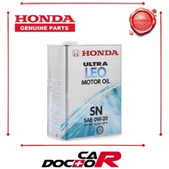 HONDA GENUINE FULLY SYNTHETIC SN 0W20 ENGINE OIL 4L TIN HYBRID FREED SHUTTLE FIT VEZEL MADE IN JAPAN