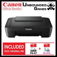 CANON Ink efficient 3 in 1 PRINTER PIXMA E410 ALL IN ONE (PRINT, COPY, SCAN)(PG 47,PG 57,PG 57 S)
