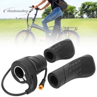 RINABONSINY Electric Bike Throttle, Waterproof 12-72V Half Twist Throttle, Durable Right Handle 3pin