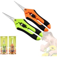 2 Pieces Small Garden Scissors, Trimming Scissors Bonsai Scissors Tree Scissors Harvest Scissors, Tr