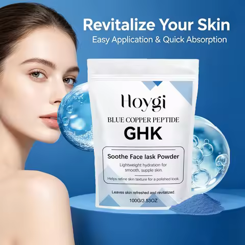 Blue Copper Peptide Ghk Mask Powder DIY Soft Facial Mask Powder Lightweight Hydration Brightening Du