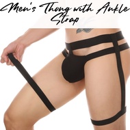Men's Thong : Cotton with Ankle Strap (Clever Menmode CMF488)