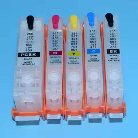 PGI-550 CLI-551 Refillable ink Cartridge With Auto Reset Chip For Canon CANON MG5450 MG5550 MG6450 I