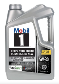 Mobil 1 5W30 USA น้ำมันเครื่องโมบิล 1 10000โล Motor Oil  5 Quart