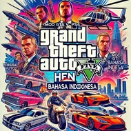 GTA V MOD PS4 HEN BAHASA INDONESIA VIA FLASHDISK 128 GB / HARDISK