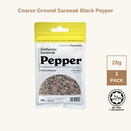 [Halal] Serbuk Kasar Lada Hitam Sarawak| 沙劳越粗磨黑胡椒粒| PEPPERISH BRAND (28g)| Coarse Ground Black Peppe