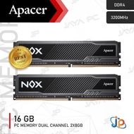 NEW Apacer Memory DDR4 PC25600 3600 Mhz 16GB 2x8GB Ram