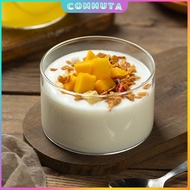 MM 190ml Clear Glass Bowl High Temperature Resistant Yogurt Pudding Glass Cup Fruit Salad Bowls
