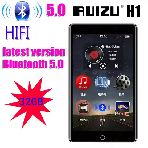 RUIZU H1 Full Touch 4in Screen bluetooth MP3 Player 32GB Music Player With FM Radio Video Player E-b
