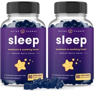 Sleep Gummies for Adults & Kids | Melatonin Gummies with Chamomile, Valerian & L Theanine | Safe & E