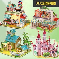 Year-Old Children diy Toys Paper Girls Educational Puzzle Gifts 3-6-123d Building Blocks Three-Dimen