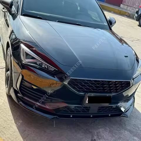 Front Bumper Lip Spoiler Splitter Diffuser for Seat Leon MK4 / Leon 4 KL S/S S/C S/T Cupra 2021-2024