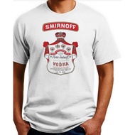 Smirnoff Vodka T-Shirt.1960'S Label. Ash, Top S-3-Top 100% Cotton.Free Ship Usa