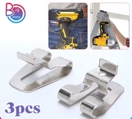 Isi 3pcs Belt Klip Kait Bor Impact Wrench Clip Belt Bor Cordless Belt Clip Bor Belt Clip Impact