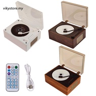 Retro CD Player Rechargeable Support CD BT USB 3.5mm AUX Home Music Player Bluetooth-Compatible 5.0 