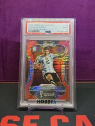 11/99 2022 Panini Prizm World Cup Julian Alvarez Red Pulsar Breakaway /99 PSA 9