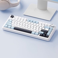 AULA F75 Gasket Mechanical Keyboard คีย์ไทย รับประกัน 2 ปี Thunder Black (TH) Grey Wood V.3