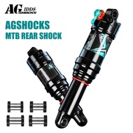 【AGSCHOCKS】Mountain Bike Rear Shock 165/190/210mm MTB Rear Shock Dual Air Chamber Nitrogen Damping 7