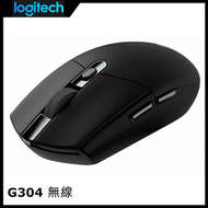 羅技 G304 LIGHTSPEED 遊戲滑鼠搭配 HERO 感應器 12000dpi 400ips AA 電池 平行進口 無線滑鼠