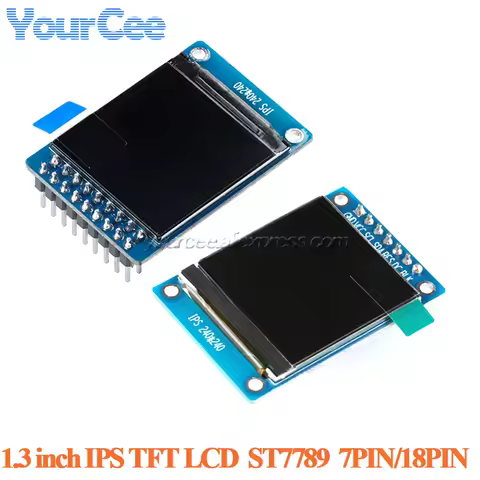 1.3 inch IPS TFT Display Screen LCD Module 7Pin 18Pin 1.3" 240*240 LCD PCB SPI Communicate ST7789 24