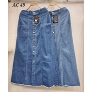 HAPPY SHOP - JEANS SKIRT LATEST AC49Wanita, VERY COOL, CURRENT