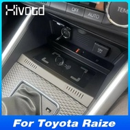 For Perodua ATIVA / Toyota Raize / Daihatsu Rocky 2024 2023 2022 2021 15W Car Wireless Charger Pad Mat Accessories Cell Phones Chargers Fast Charging Interior Parts