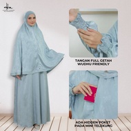 [HANNA MIRAE] SET LATHIFA - Eksklusif set Jubah + Mini telekung sesuai untuk Umrah Haji