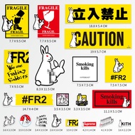 - Fr2 Personality Brand Water Pull Luggage Sticker Laptop Skateboard Guitar Helmet Waterproof