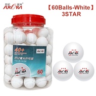 AURORA 3Star 40+ Ping Pong Balls ABS Material Table Tennis Balls 60PCS 2.8g Training Balls