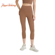 【Hoppe Fumeng】Women'g high waist fitness push up 7/8 pants with no underwear required