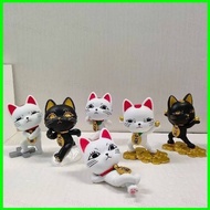 ST1 6pcs DAN DA DAN Action Figure Lucky cat Model Dolls Toys For Kids Ornament Collections Gifts TS1