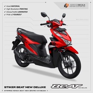 STRIPING BEAT DELUXE HAYABUSA TRANSPARAN / STIKER MOTOR HONDA BEAT NEW 2020 - 2023/ STOCK DECAL BEAT