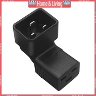 ci 3-Prong C20 to C19 Connector Adapter Male Plug to Female Socket Converter Power Supply Adapter Bl