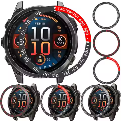 BEHUA Bezel Ring Case For Garmin Fenix8 Fenix 8 Solar/AMOLED Smartwatch Frame Protective Cover Cases