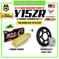 Y15ZR Y15 Y16 Y16ZR YSUKU FZ150 XRING SET + SPOKET MOTOR RANTAI COMBO YAMAHA GOLD SPROCKET ~ YAMAHA 
