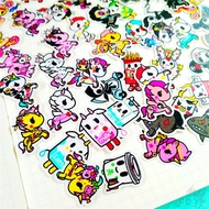 60Pcs/Set ☆ Tokidoki Q-1 Mini Diary Manual Stickers ☆ DIY Fashion Scrapbooks Album Decor Decals Stickers（Size: 2~3cm）