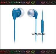 現貨弘達影音多媒體 台灣飛利浦 PHILIPS SHE3595 重低音耳道式麥克風式耳機 藍色 公司貨