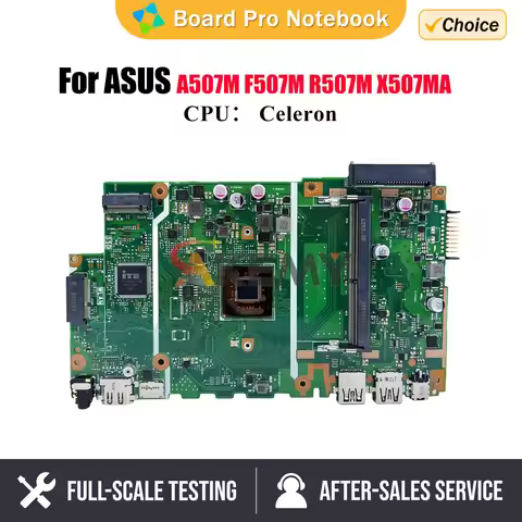 X507MA Mainboard For ASUS VivoBook 15 X507M A507M R507M F507M Laptop Motherboard With N4000 CPU 100%